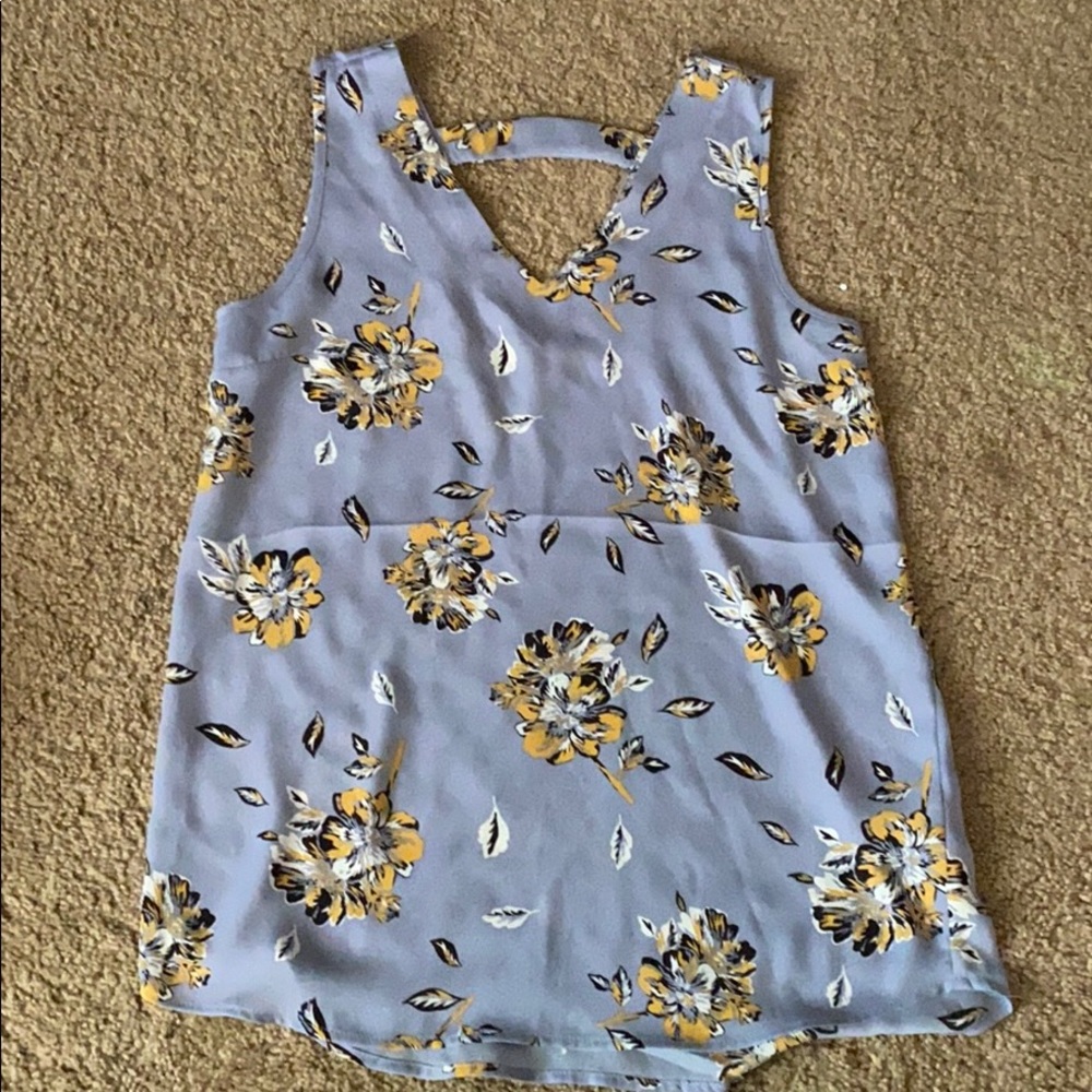 Purple Floral Shirt